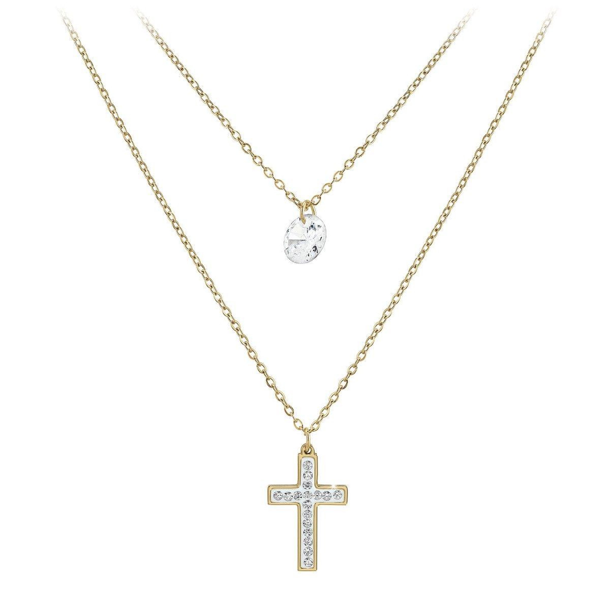SC BOHEME Collier multi rangs et croix par SC Bohème®