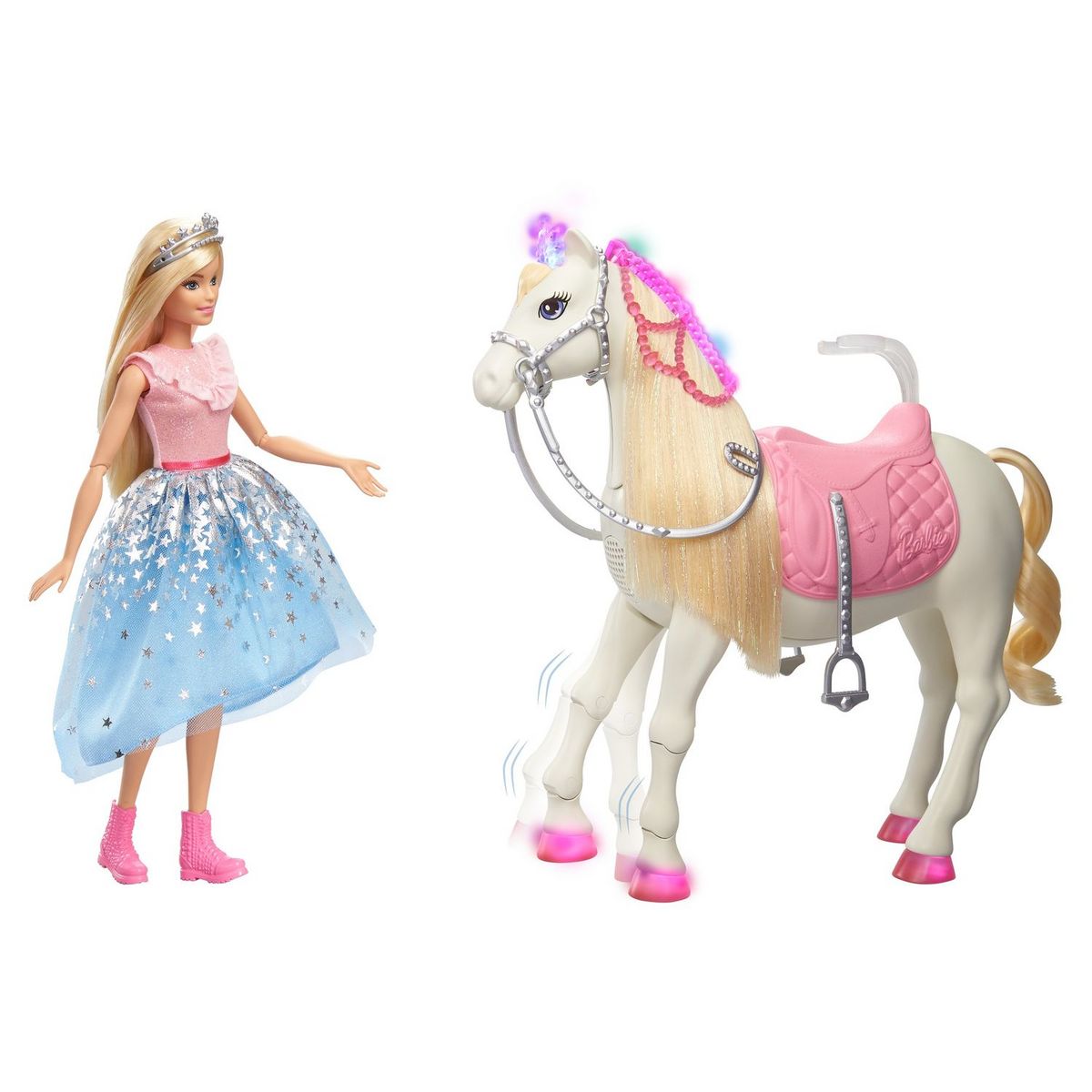 BARBIE Poupée Barbie Princesse et son cheval merveilleux 