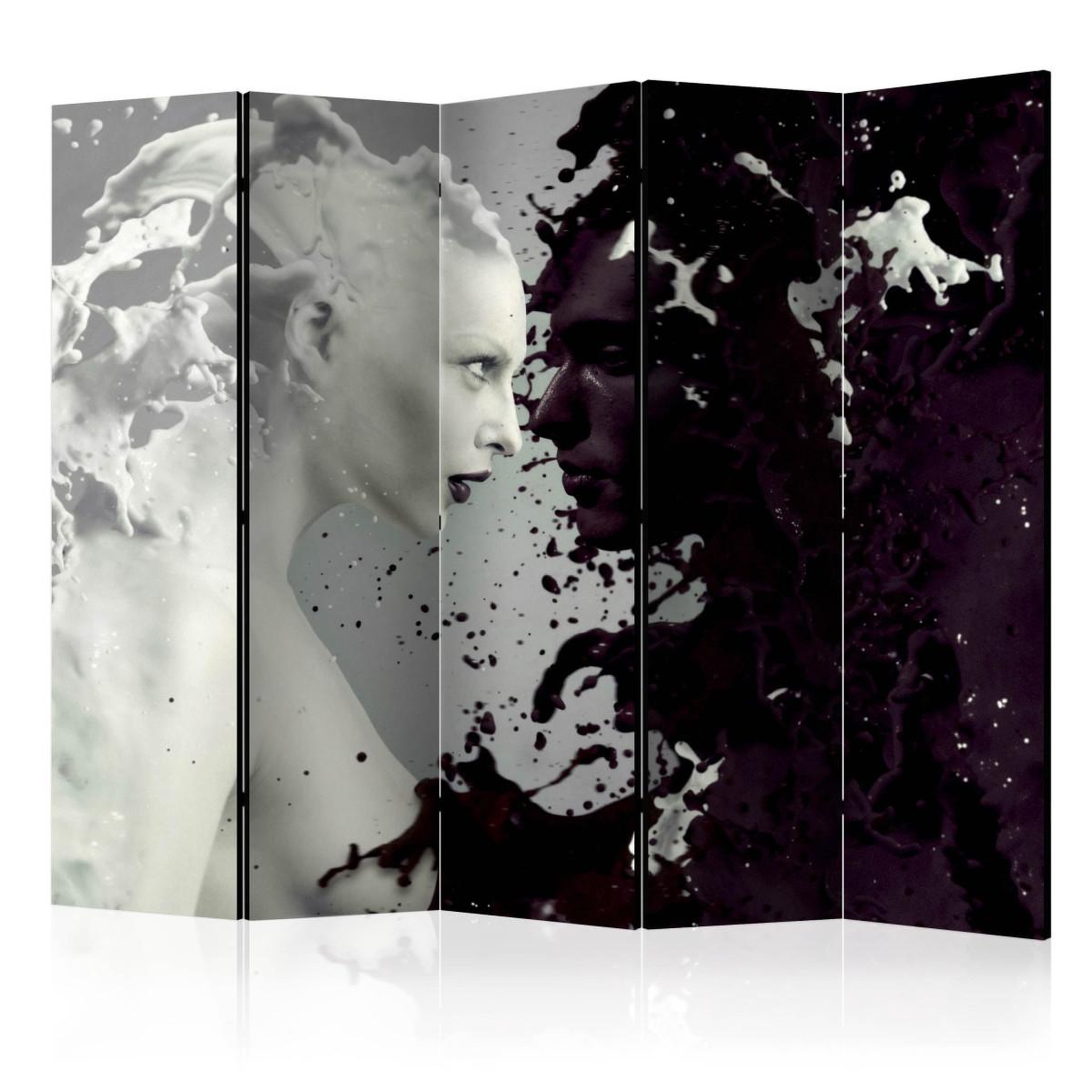 Paris Prix Paravent 5 volets  black & white faces  172x225cm