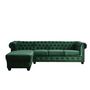 Voir la diapositive 5 : LISA DESIGN William - canapé chesterfield d'angle gauche - 4 places - en velours