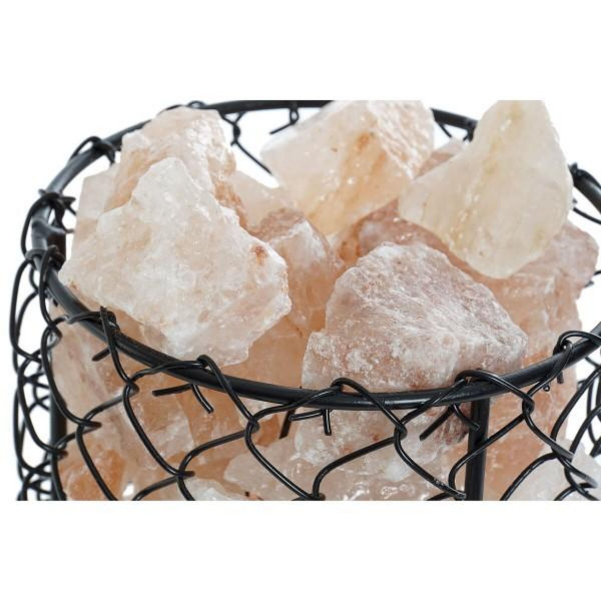 MARKET24 Décoration lumineuse DKD Home Decor Sel Noir Orange 15 W 17 x 17 x 17 cm