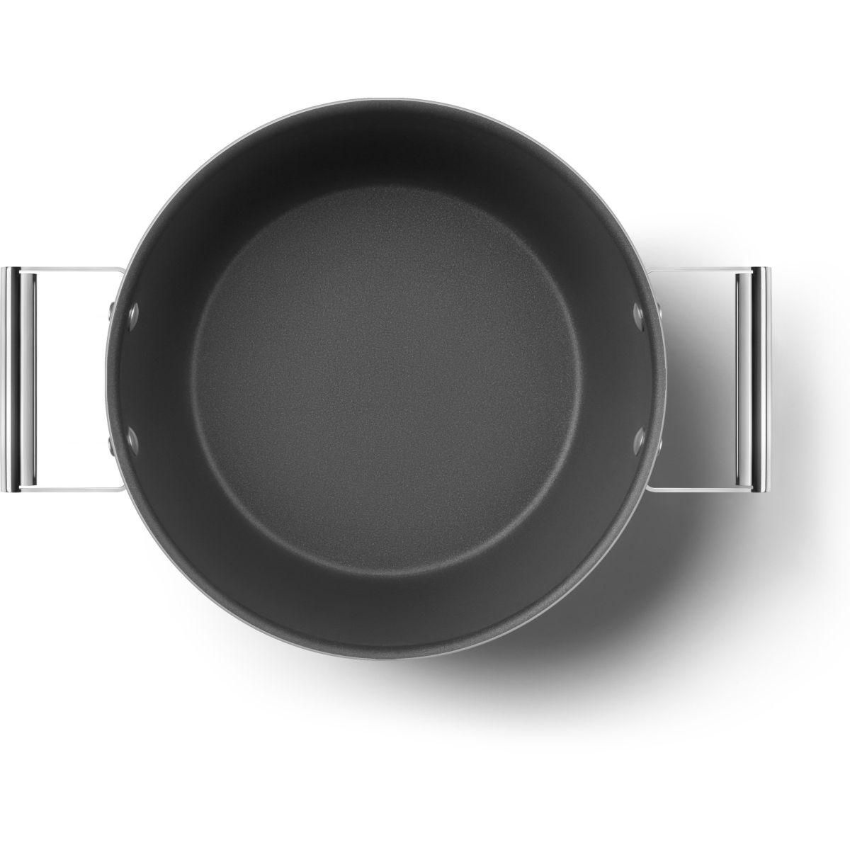 SMEG Faitout diam 26 cm tout feux creme mat