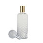 Voir la diapositive 2 : Paris Prix Bouteille Design en Verre  Relief  37cm Transparent & Or