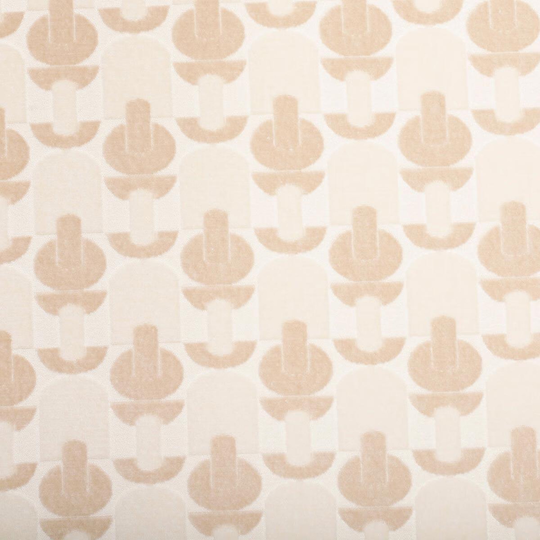 Voir la diapositive 2 : ATMOSPHERA Rideau jacquard en velours  luna  140x260cm beige lin