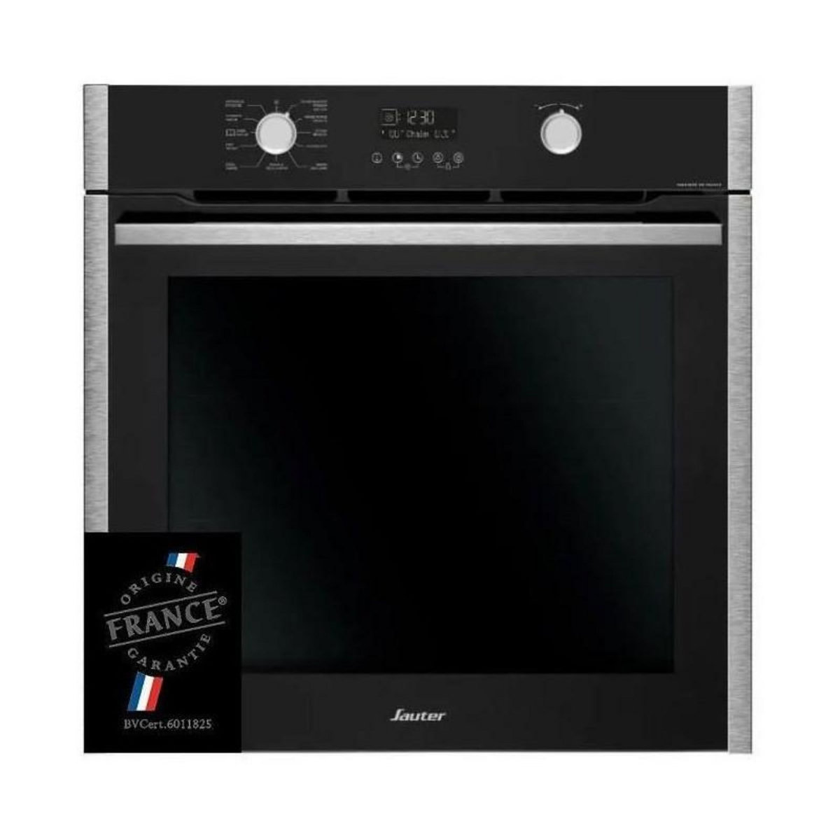 BRANDT Four encastrable pyrolyse SAUTER SFP932X - Chaleur pulsée - Tournebroche - Porte froide