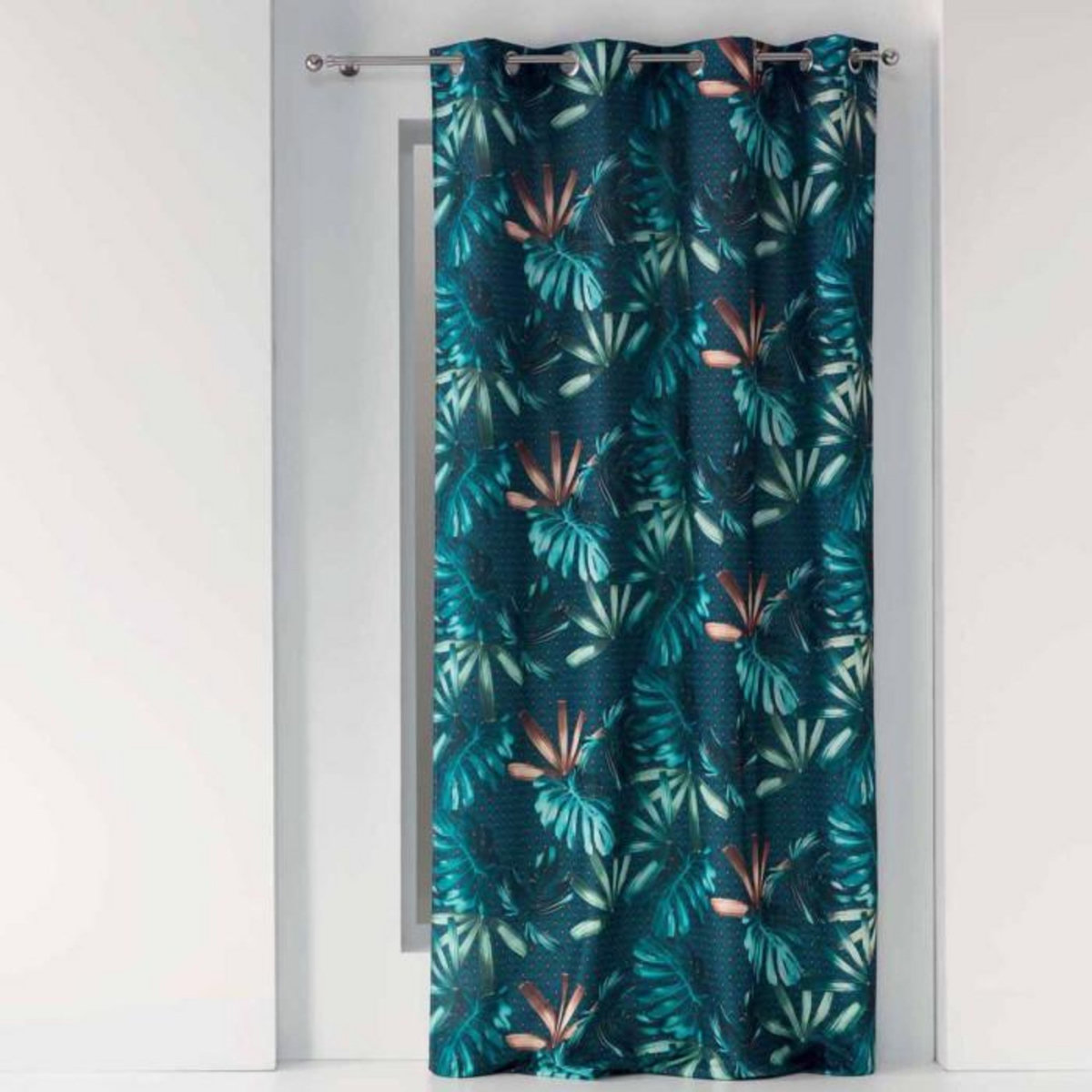 Paris Prix Rideau à Œillets  Blue Garden  140x260cm Bleu