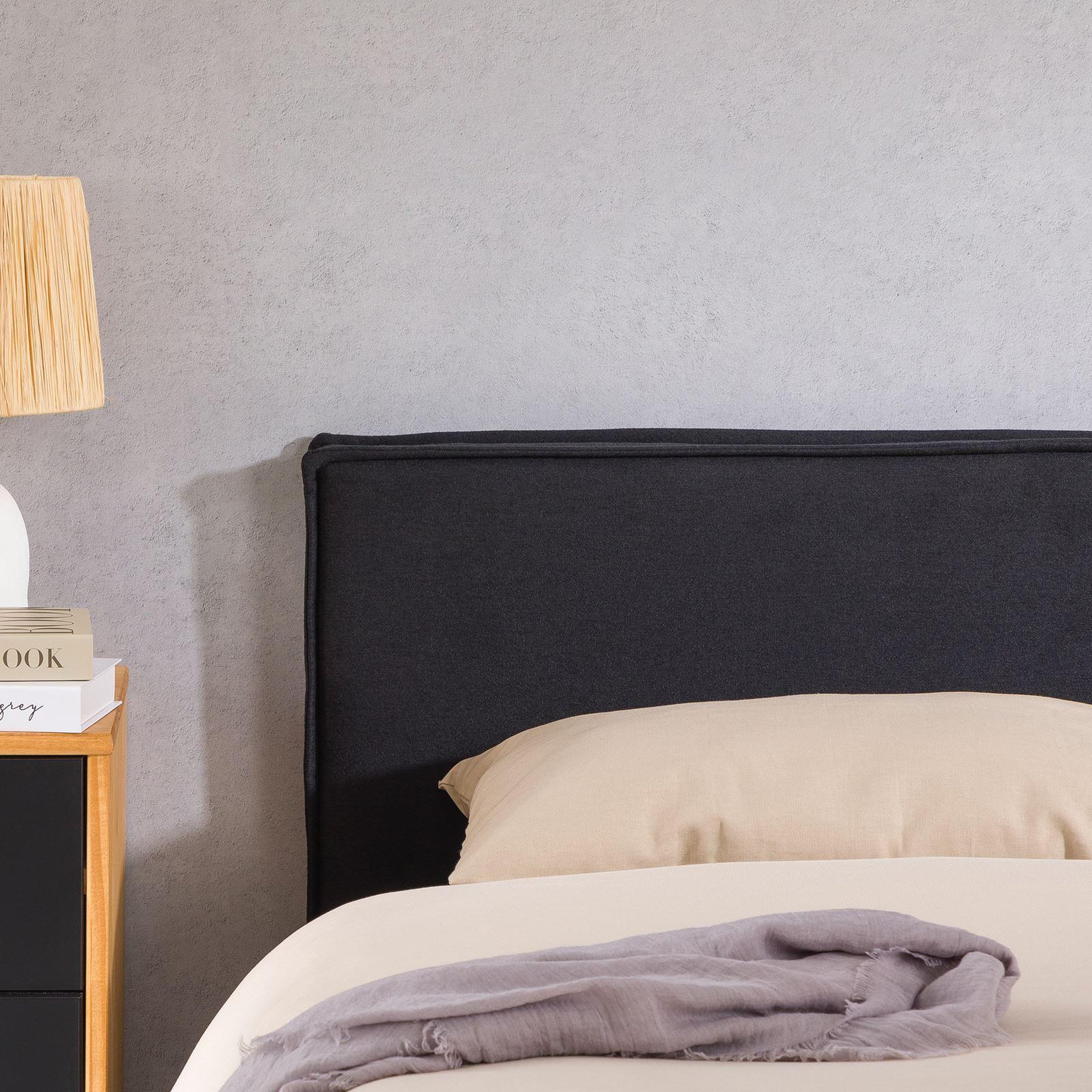 Voir la diapositive 5 : IDIMEX Tête de lit KLAO 160 sur pieds, en tissu