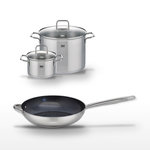 ELO Lot Poêle 32cm Elo Profi Therm Platinum & 2 Faitouts 20/26cm Elo