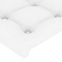 Voir la diapositive 5 : VIDAXL Tete de lit a LED Blanc 80x5x78/88 cm Similicuir