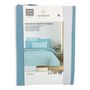 Voir la diapositive 6 : COTON PUR Pack complet housse de couette réversible pour lit 180 x 200 cm  King size  Anatole azur