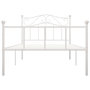 Voir la diapositive 3 : VIDAXL Cadre de lit Blanc Metal 90 x 200 cm