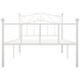 Voir la diapositive 3 : VIDAXL Cadre de lit Blanc Metal 90 x 200 cm