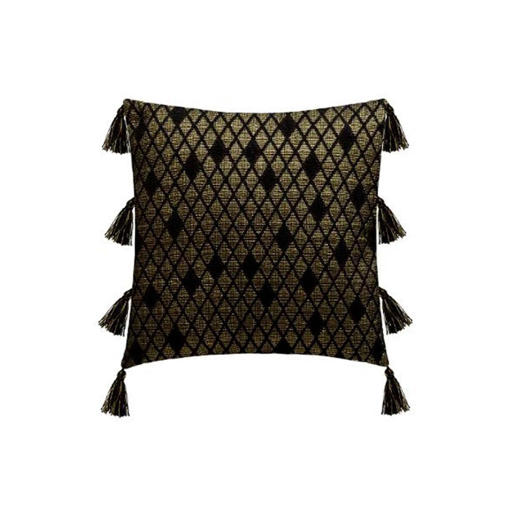 ATMOSPHERA Housse de coussin  shine  40x40cm noir