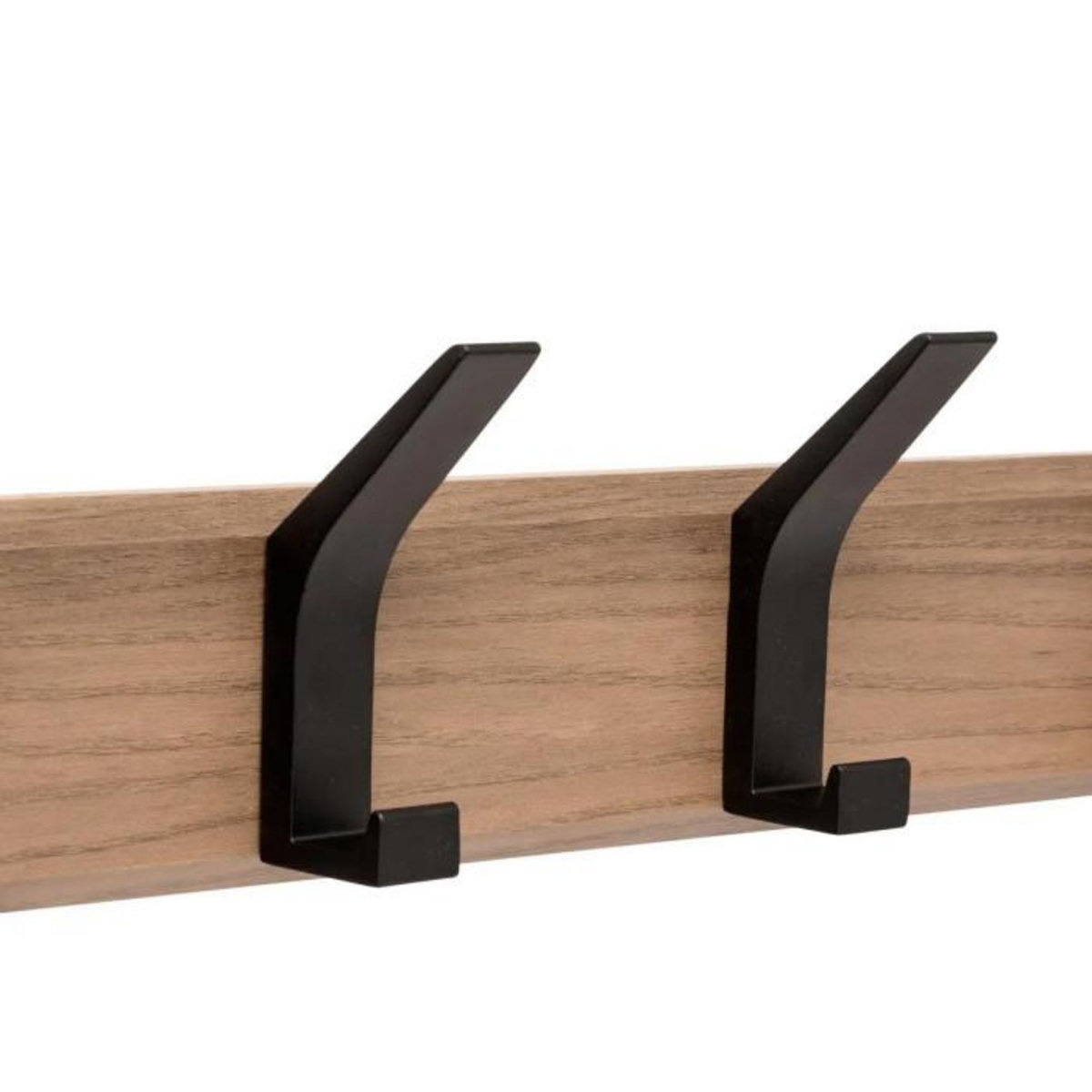 FIVE Patère 4 Tiges Effet Bois  Ziny  45cm Naturel & Noir