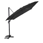 JARDIDECO Parasol déportée 3 x 3 m inclinable 5 positions Anthracite - Jardideco