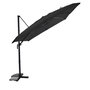 Voir la diapositive 1 : JARDIDECO Parasol déportée 3 x 3 m inclinable 5 positions Anthracite - Jardideco