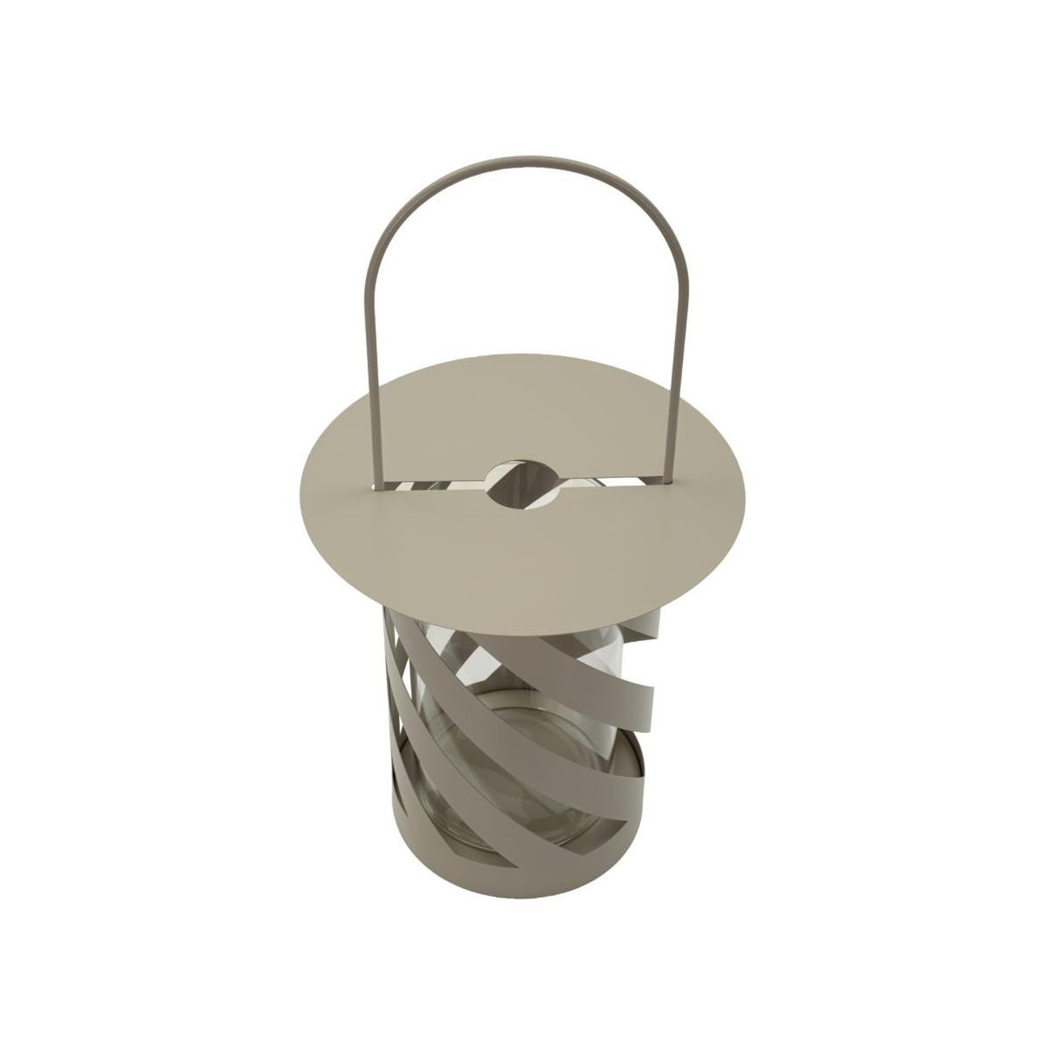 Voir la diapositive 2 : Paris Prix Lanterne en Métal  Twist Saturn  43cm Taupe