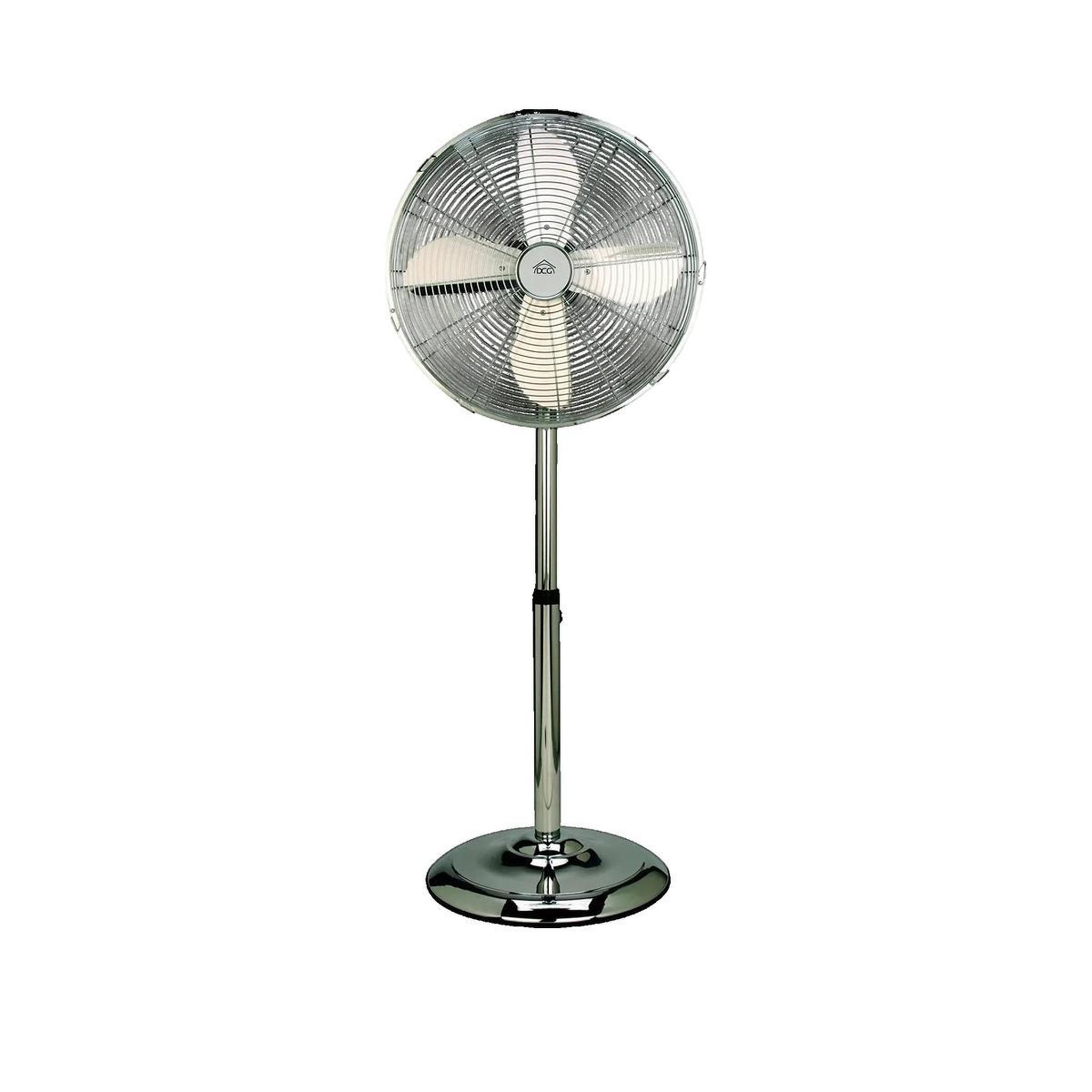 DC Direct Ventilateur sur pied DCG Eltronic VE9090 Chrome