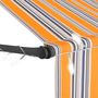 Voir la diapositive 5 : VIDAXL Auvent manuel retractable avec LED 400 cm Jaune et bleu