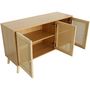 Voir la diapositive 4 : Habitat et Jardin Buffet style cannage  Neuille  - 120 x 40 x 71.5 cm - Beige
