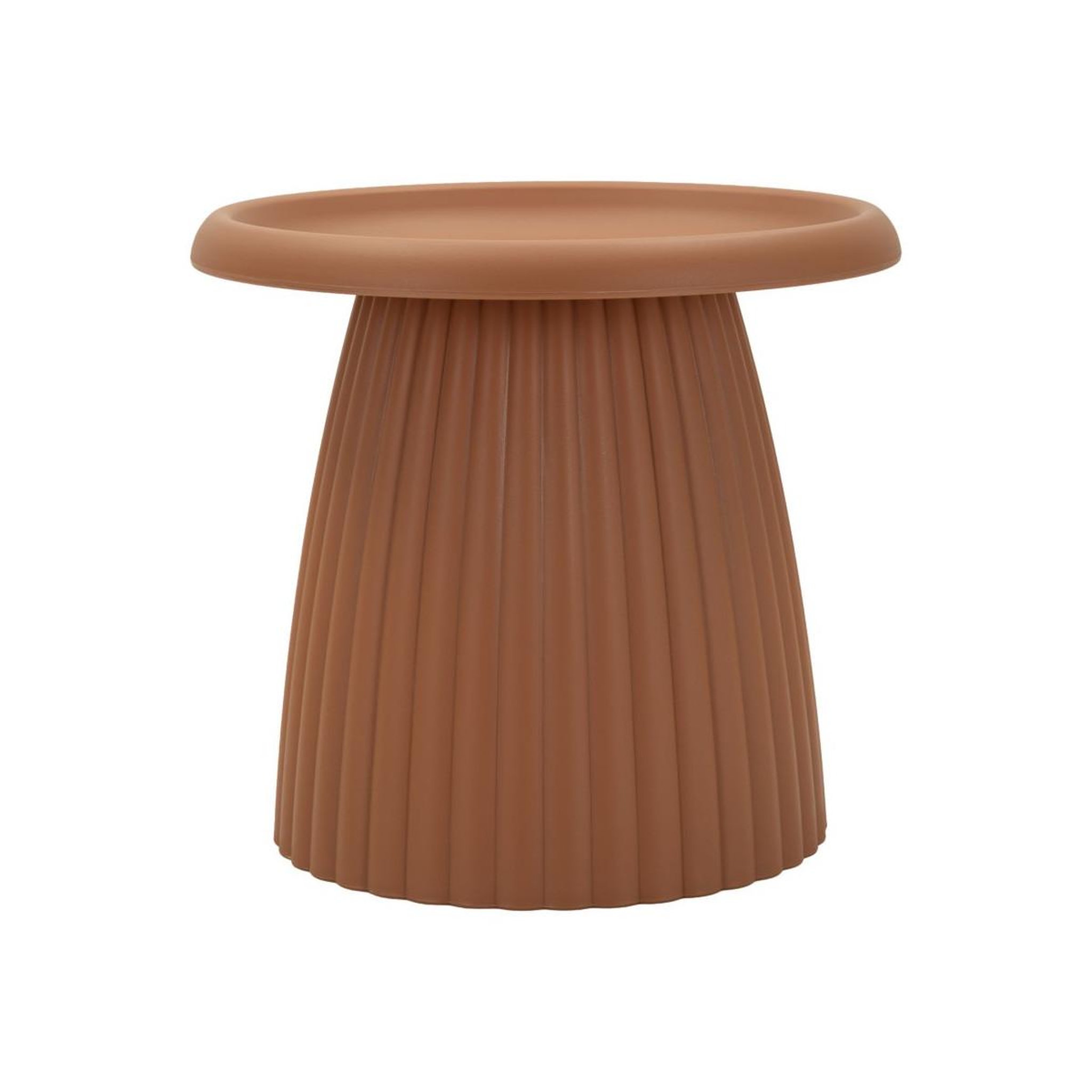 Paris Prix Table d'Appoint Rainurée  Geax  50cm Rouge