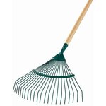 Leborgne Balai à gazon fil rond 20 dents - manche bois certifié PEFC 100%