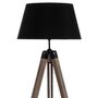 Voir la diapositive 4 : ATMOSPHERA Lampadaire Trépied Bois  Runo  145cm Noir