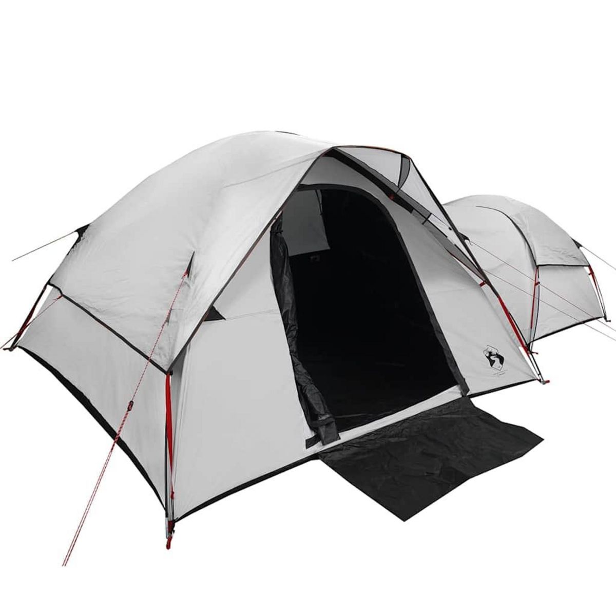VIDAXL Tente de camping 5 personnes blanc tissu occultant impermeable