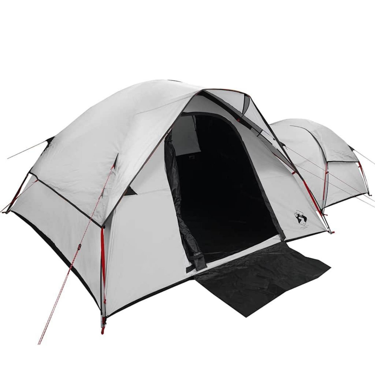 VIDAXL Tente de camping 5 personnes blanc tissu occultant impermeable