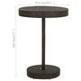 Voir la diapositive 6 : VIDAXL Ensemble bar de jardin 5 pcs et coussins Resine tressee Marron