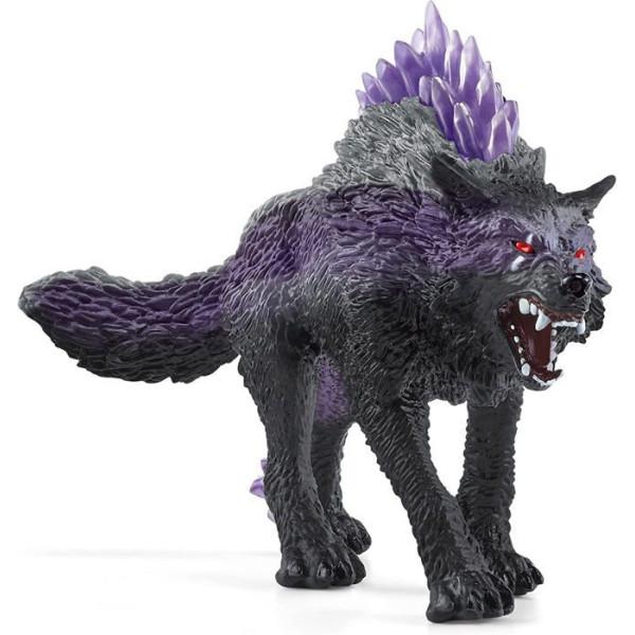 Voir la diapositive 2 : Schleich Figurine loup des ténebres schleich eldrador 42554 - violet - 14,5 x 5,5 x 9 cm