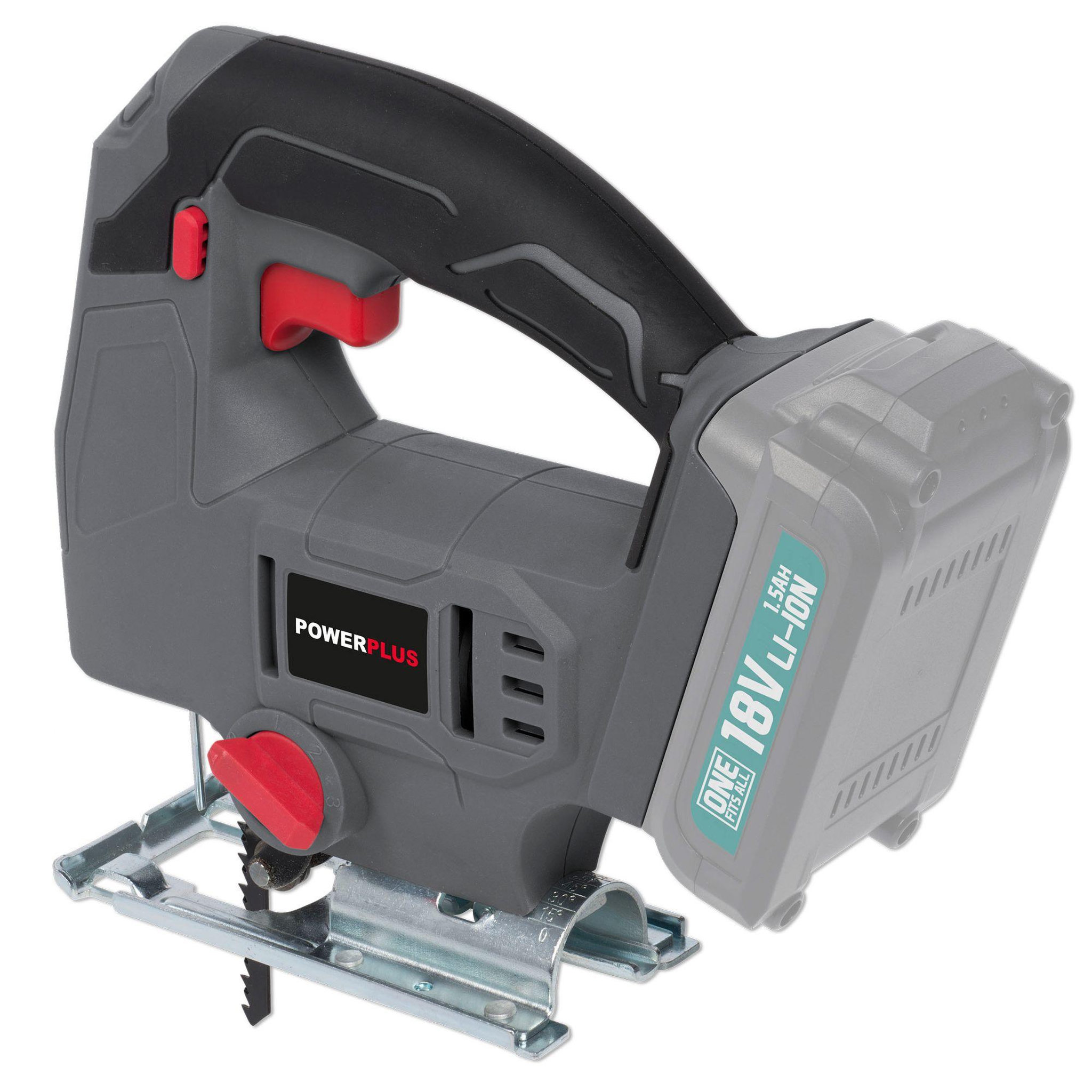 Voir la diapositive 4 : POWERPLUS Scie sauteuse à batterie 18v  sans batterie
