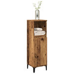 VIDAXL Armoire de salle de bain vieux bois 30x30x100cm bois ingenierie