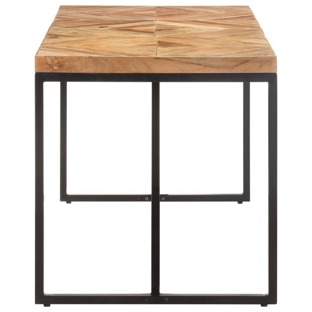 VIDAXL Table a dîner 160x70x76 cm Bois massif d'acacia et de manguier