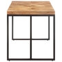 Voir la diapositive 3 : VIDAXL Table a dîner 160x70x76 cm Bois massif d'acacia et de manguier