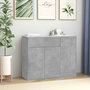 Voir la diapositive 1 : VIDAXL Buffet Gris beton 88x30x70 cm Bois d'ingenierie