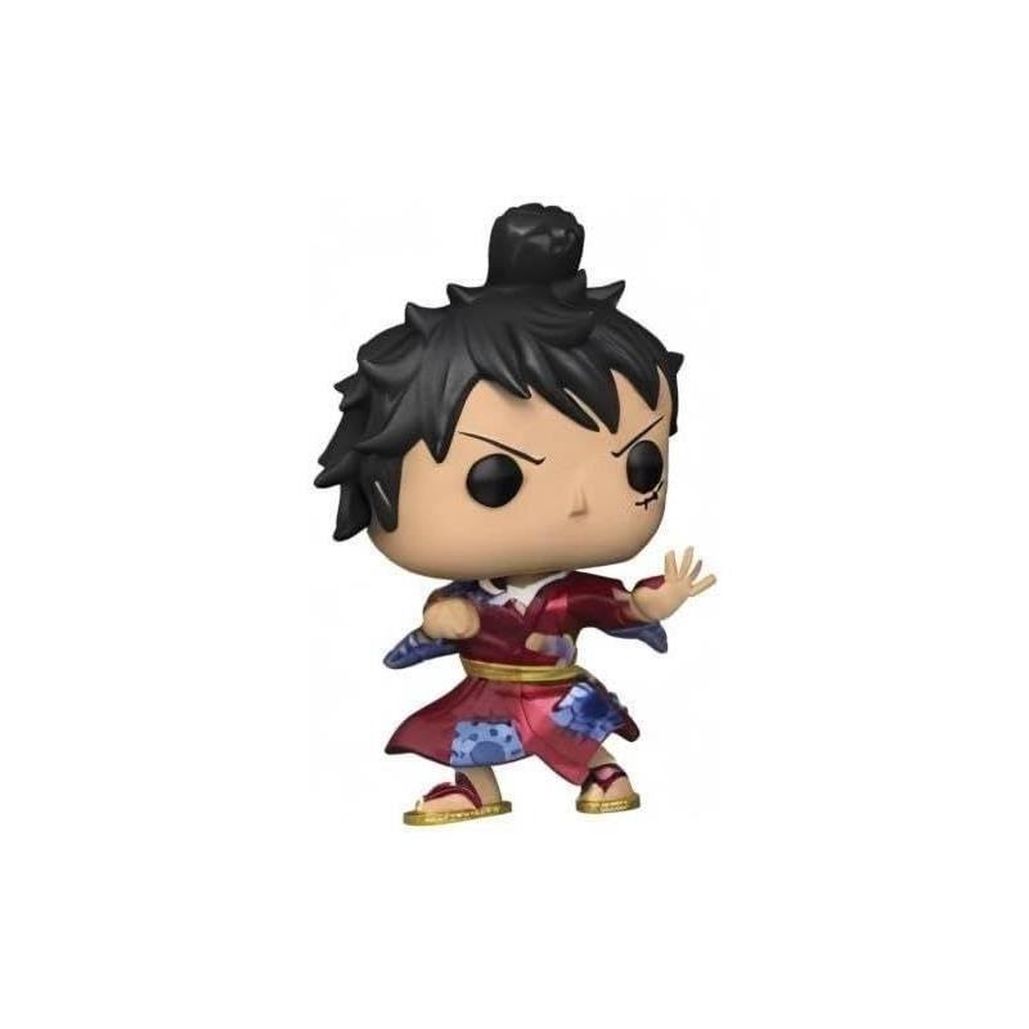 Voir la diapositive 3 : Funko Figurine - FUNKO - Monkey D. Luffy in Kimono Metallic - Multicolore - Edition Spéciale - Licence One Piece