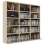 Voir la diapositive 3 : VIDAXL Armoire a CD Chene sonoma 102x23x89,5 cm Bois d'ingenierie