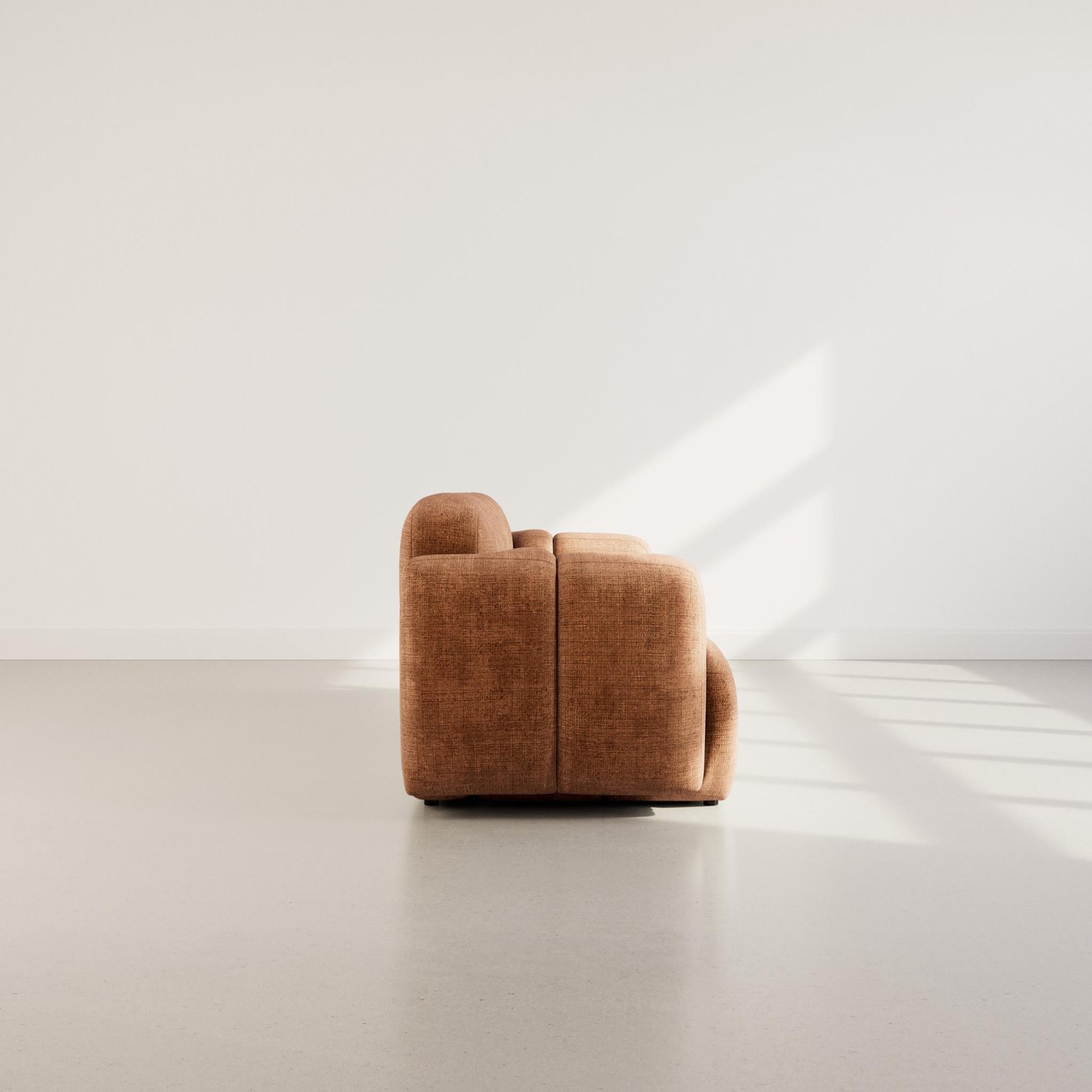 Voir la diapositive 6 : BEST MOBILIER Grace - canapé modulable 2 places en velours texturé