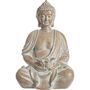 Voir la diapositive 2 : ATMOSPHERA Statuette de Bouddha Eté Indien - H. 39 cm - Beige effet blanchi