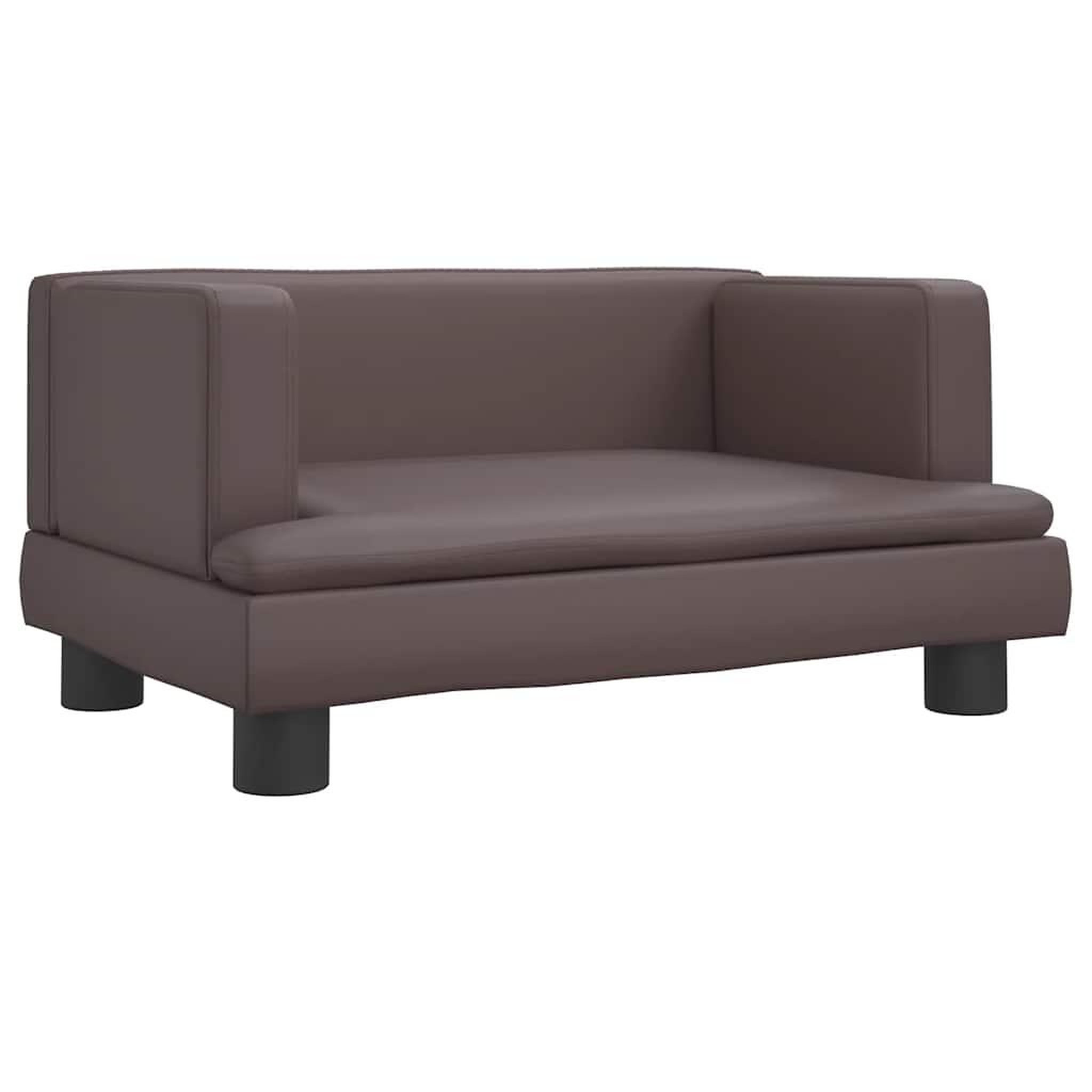 Voir la diapositive 2 : VIDAXL Lit pour chien marron 60x40x30 cm similicuir