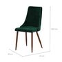 Voir la diapositive 4 : Rendez vous déco Lot de 2 chaises en velours gris - Vinni