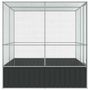 Voir la diapositive 5 : VIDAXL Voliere argente 211x207x212 cm acier