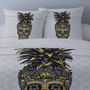 Voir la diapositive 2 : Dourev Housse de couette 240x220 Crâne d'or + 2 taies coton 52 fils