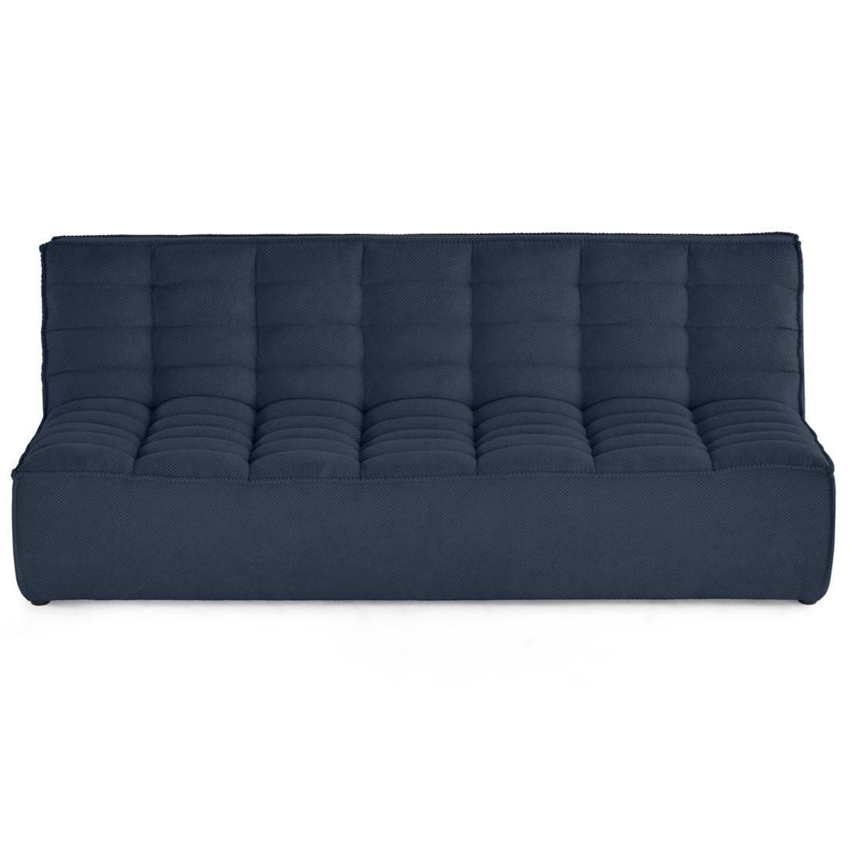 LISA DESIGN Ellie - canapé 3 places sans accoudoir en velours texturé