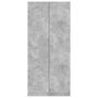 Voir la diapositive 5 : VIDAXL Garde-robe Gris beton 90x52x200 cm Bois d'ingenierie