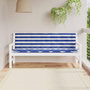 Voir la diapositive 1 : VIDAXL Coussins de banc de jardin lot de 2 rayures bleues/blanches