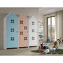 Voir la diapositive 2 : Paris Prix Pack - 3 Armoires Enfant  Casami Bruges  171cm Bleu, Rose & Blanc