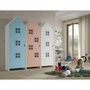 Voir la diapositive 2 : Paris Prix Pack - 3 Armoires Enfant  Casami Bruges  171cm Bleu, Rose & Blanc