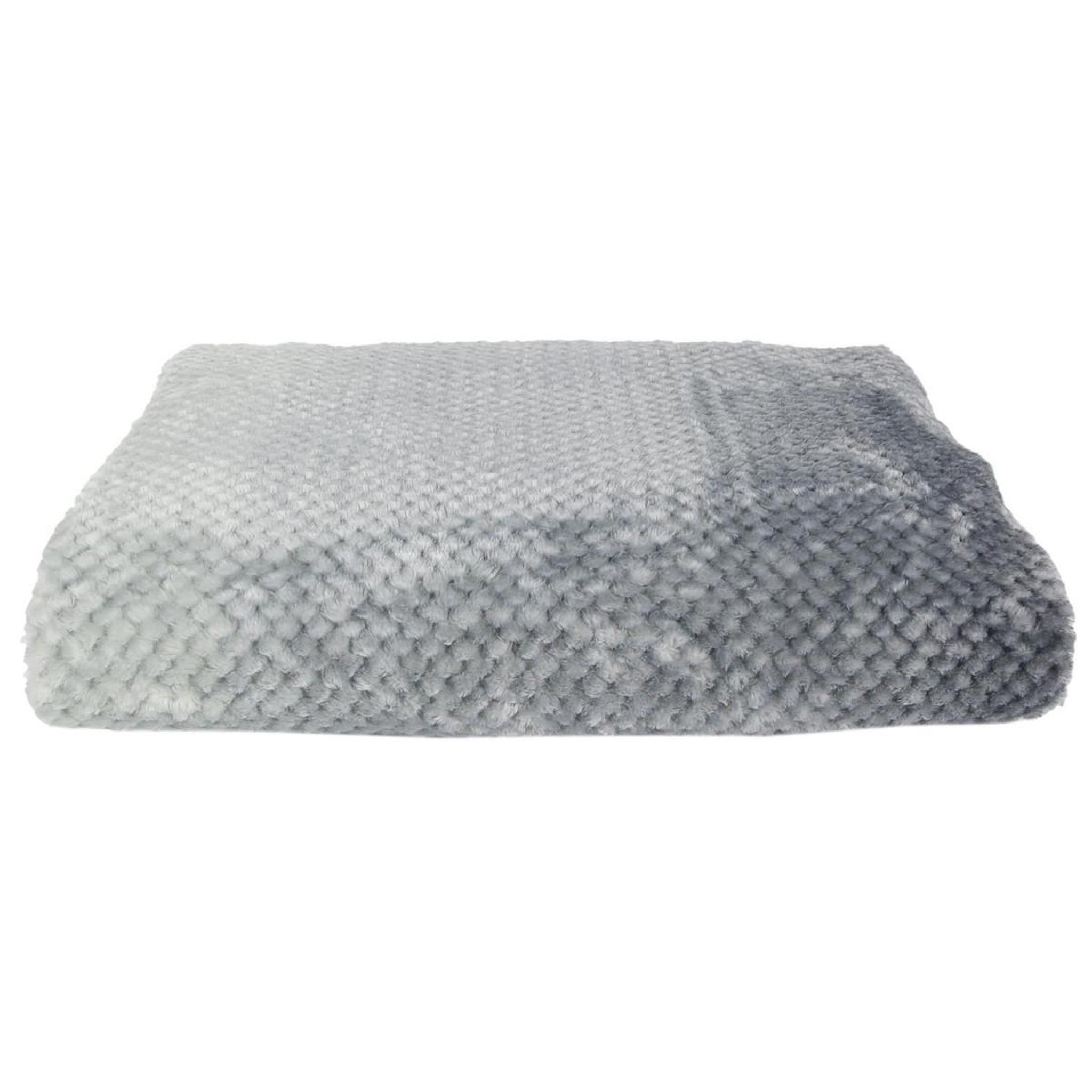 The Home Deco Factory Plaid déco  tie and dye  150x200cm gris